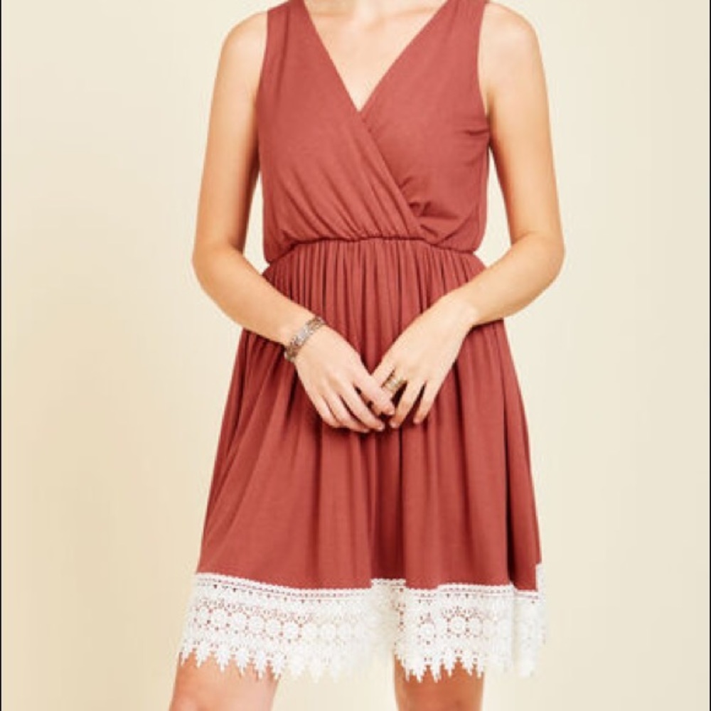 ModCloth Sweet Leadership A-Line Jersey Dress